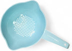 Tupperware Small 1 Quart Colander Strainer with Handle in Light Blue