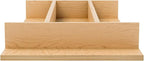 Rev-A-Shelf Natural Maple Right Size Utensil Insert Home Storage Kitchen Organizer 4 Compartment Drawer Accessory, 10-1/4" x 19-1/2", 4WUT-15SH-1