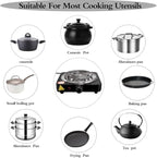 Compact and Portable Countertop Burner- Countertop Single Coiled Burner 1000 Watts Electric Hot Plate Temperature Controls Black