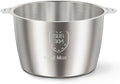 SUS 304 Stainless Steel Bowl Compatible with Ganiza GC10 & GC10-S Food Processor, 1PCS, 8Cup