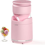 BRIOBITE Soft Serve Ice Cream Maker Machine – Rechargeable Compact for Homemade Gelato,Sorbet & Frozen Yogurt, Stylish Pink Design,Perfect for 1-2 Servings,Best Gift for Couples & Families