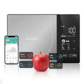 Dual Display Smart Food Scale with Nutritional Calculator, Bluetooth Calorie & Macro Tracker, 1g Precision 5kg/11lb Gram Oz, Digital Kitchen Scale for Meal Prep & Healthy Diet