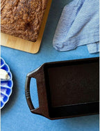 Lodge Cast Iron Loaf Pan - 8.5 x 4.5 Inch PFAS-Free Bread Baking Pan - Naturally Seasoned Cast Iron Bakeware for Sourdough, Meatloaf, Breads, and More - Made in the USA - 3 Pack