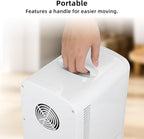 Antarctic Star 4L/6 Can Portable Mini Fridge,Personal Compact Refrigerator,Small Cooler for Food,Drinks or Skin Care, AC/DC for Bedroom, Car, Office & Dorm, White