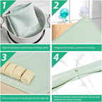 Silicone Pastry Mat 28"*20" Extra Thick Non Stick Baking Mat Food Grade Silicone Dough Rolling Bake Mat with Edge Heightening Green