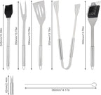 BBQ Grill Accessories Set, 20Pcs Barbecue Grill Tools, Stainless Steel BBQ Utensil Kit with Case for Smoker Camping, Great Choice for Outdoor Kitchen Cooking, Gift for Thanksgiving Day, Christmas