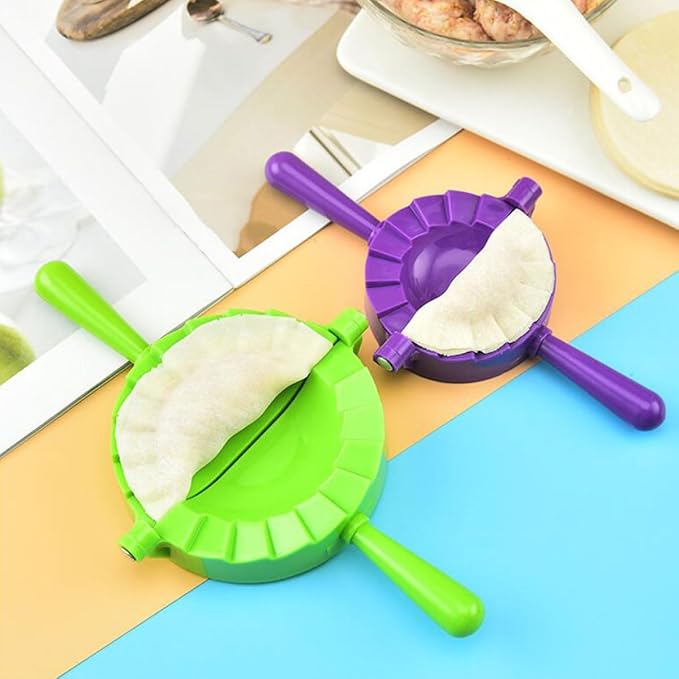 BESPORTBLE 4pcs Dumpling Press Cutter Set Large to Mini Plastic Dumpling Molds Kitchen Gadget for Home Cooking and Wonton Wrapping Random Color