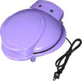 Electric Cake Pop Maker – Nonstick 12 Cake Pop and Donut Hole Baker, Fast Baking with Indicator Lights & Cool Touch Handle, Purple