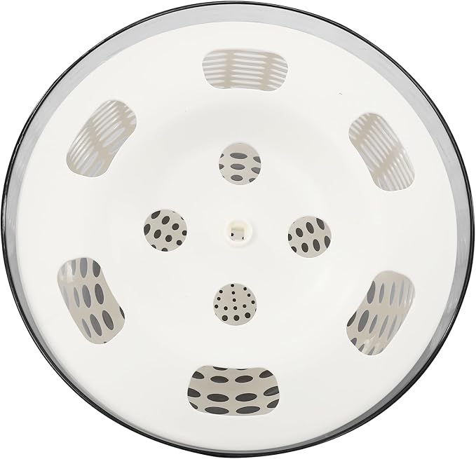 Electric Vegetable Dryer, 6L/6.34 Qt Electric Salad Spinner Small Salad Spinner with USB Cable & Battery Indicator & Draining Basket in Kitchens 10.24 x 5.91 Inch(D*H) (PP)