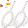 Ultra Fine Mesh Strainer with Handle, 2 Pack, 100/400 Mesh, Plastic Coffee Strainer, Small Colander for Kitchen, Nylon Fine Sieve for Nut Milk, Yogurt, Juice, Honey, Food, Tea Leaf Filter