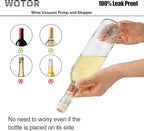WOTOR Wine Stoppers Vacuum, Silicone Wine Saver & Preserver, Reusable Bottle Sealer, Keep Fresh (Cream, 12 Pieces)