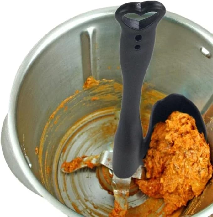 1pcs/2pcs/4pcs Rotating Spatula compatible with Thermomix TM6/TM31/TM5 Portioning Food Processor Kitchen Accessories Cooking Tool (type B black 2pcs)