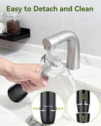 Immersion Blender Handheld Hand Blender, 1000W 5 in 1 Hand Mixer Stick, BPA-Free 12 Speed Handheld Blender 304 Stainless, Mixing Beaker, Chopper, Whisk, Milk Frother, Soup, Smoothies, Baby Food, Sauce