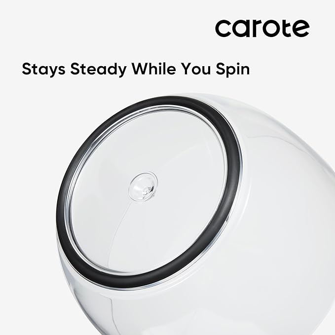 CAROTE 3.8 Qt Salad Spinner Small Lettuce Spinner Plastic Vegetable Fruit Washer, Vegetable Cleaner Salad Cleaner Lettuce Washer, Non-Slip Base, BPA-Free