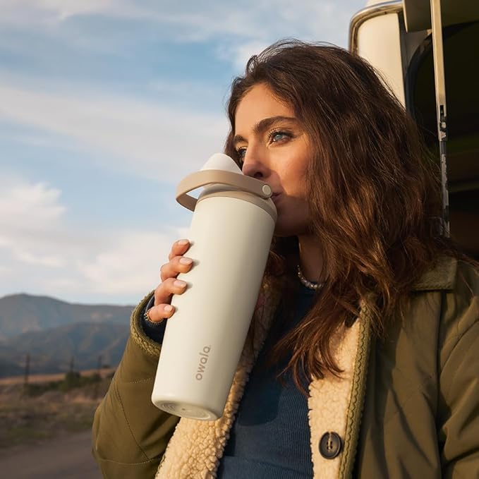 Owala FreeSip Sway - Stainless Steel - 40-oz. - Tan (Lightly Toasted)