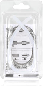 Stainless Steel Milk Pipe Casing with HP3 Adapter, Compatible with Jura Coffee Machine Models:Z8/Z6/Z10/J6/J8/S8/S80/E8/E8 Chrome/GIGA X8cG2/X8G2/GIGA X3cG2 /X3G2/X8/X10/WE8/GIGA 10