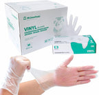 Clear Vinyl Food Safe Disposable Gloves Latex Free Powder Free for Food Prep Handling Cooking Cleaning