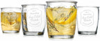 Glaver's Glass Tumblers Premium Drinking Glasses set Of 4 Genuine Artisan-Made Vintage Italian Style-Elegant 13 Oz Clear Tumbler Glassware Set For Cold, Refreshing Drinks, Beverages, Cocktails