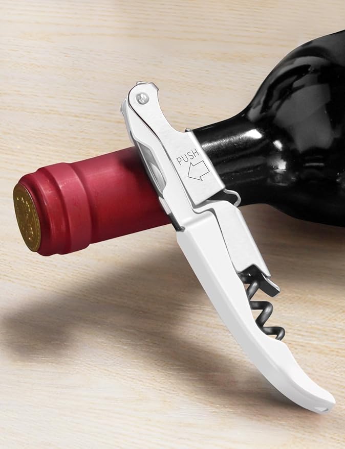 CORKAS Wine Key - 2Pack Handcrafted Professional Waiters Corkscrew, Compact Heavy Duty Wine Opener with Double Hinged, Foil Cutter and Bottle Opener, Birthday Gifts for Severs, Sommelier, Bartenders