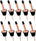 24 Pack Liquor Pour Spouts Set - Stainless Steel bottle spout and Liquor Pourers Dust Caps Covers Rose Gold