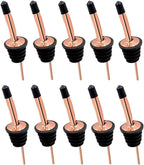 24 Pack Liquor Pour Spouts Set - Stainless Steel bottle spout and Liquor Pourers Dust Caps Covers Rose Gold