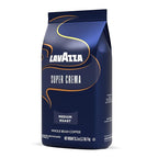 Lavazza Super Crema Whole Bean Coffee, Medium Espresso Roast, Arabica and Robusta Blend, 2.2 lb Bag (Pack of 3)