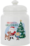 Let's Make Memories Personalized Rudolph Family Treats Cookie Jar-For Her- Kitchen Christmas Decor