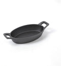 HAWOK Cast Iron Mini Oval Serving Dish, 6.1 inchx 3.85 inch, 8oz, Pre-seasoned