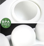 OCPO KITCHEN 3D Sphere Silicone Mold for Baking Mousse Cake Candy Pastry Chocolate Truffle Jelly Cookie Pudding, Ball Shape (8-Cavity)