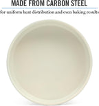 Martha Stewart Gallen 8 Inch Round Nonstick Carbon Steel Cake and Bake Pan - Teal Durable Bakeware for Cakes, Pies & Desserts