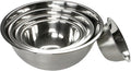 Chef Craft Brushed Mixing Bowl Set, 5 Piece Set, Stainless Steel