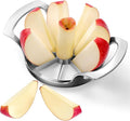 AUBENR 4.72 Inch Extra Large Apple Slicer with 8 Blades - Professional Heavy Duty Apple Cutter -304 Stainless Steel Apple Corer Tool - Sharp Apple Slicer and Corer - Easy to Use - Dishwasher Safe