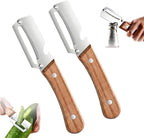 Thickened blade Multifunctional Vegetable Peeler, Multi-Functional Vegetable Peeler for Kitchen, 2-In-1 Stainless Steel Kitchen Tool, for Fruit Veggie, Includes Bottle Opener (2PCS)