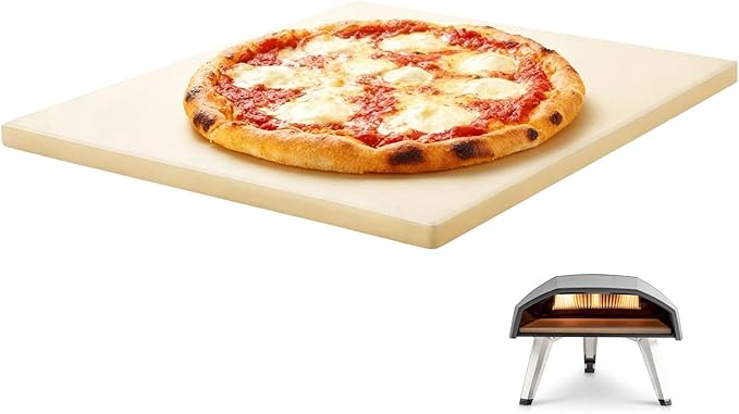 13" Square Pizza Stone Replacement for Ooni Koda Karu & Fyra 12, Cordierite Baking Pizza Stone for Ooni 12 Oven, for Most Grill & Oven, for Bread &Pizza
