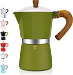 9 Cup Aluminum Espresso Stovetop Moka Pot Express Coffee Maker Percolator Italian Classic Mocha Coffee Machine for Italian and Cuban Cafe Brewing for Home & Camping 450ml 15oz