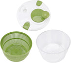 Salad Spinner Dryer Washer, Large Hand Crank Professional Kitchen Gadgets Salad Spinner Hand Cranking Multifunctional Vegetable Spinner Lettuce Greens Dryer Kitchen Tool