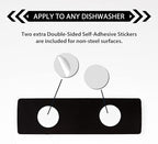 KitchenTour Dishwasher Magnet Clean Dirty Sign, Upgrade Super Strong Clean Dirty Magnet for Dishwasher, Large Text Easy to Read Non-Scratch Magnetic Indicator Kitchen Decor, Silver