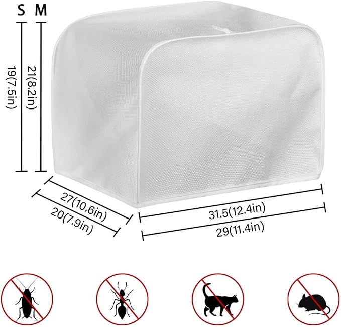JEOCODY 2 Slice Toaster Cover With Cute Butter Bread Print - Quilted Fabric Dust-Proof and Fingerprint Protection for Kitchen Small Appliance