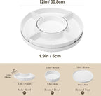 MALACASA Porcelain Divided Serving Dishes, Appetizers Tray, Serving Tray for Party - Perfect for Chips and Dip, Fruit, Veggies, Candy and Snacks, Divided Serving Platter, Relish Tray, White