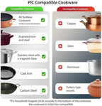 Nuwave Precision Induction Cooktop, 10.25” Shatter-Proof Ceramic Glass, 6.5” Heating Coil, 45 Temps from 100°F to 500°F, 3 Wattage Settings 600, 900 & 1300 Watts