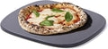 Pizza Stone, Unique Shape 12" x 11" x 0.47" Pizza Stones for Oven Grill BBQ, Heavy Duty Ceramic Coating Baking Stone for Pizza & Bread, Innovative Irregular Design Grilling Stone (Black)