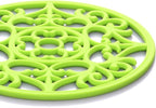 ME.FAN Trivets for Dishes/Pots/Pans, 3 Pcs Silicone Mats, Flexible/Durable/Non Slip Hot Pads to Protect Table and Counter Top (Yellow)