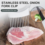 Onion Holder for Slicing, Stainless Steel Onion Slicing Rack, 2026 Upgraded Slicer, Lemon Slicer Vegetable Cutter, Home Kitchen Tools, Fruit, Lemon Slice Aids (1pc)