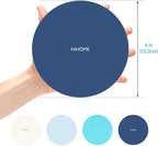 NIHOME Silicone Jar Opener – 6 Inch Large Anti-Slip Grip Pads, Premium 100% Food-Grade Silicone, Stylish Designer Colors, Multi-Purpose Heat-Resistant Mat & Coaster, Set of 4 (Ocean Gradient)