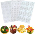 Hollow 3D Leaf Tuille Lace Silicone Cake Moulds, Molds Silicone Baking Fondant Tuile Molds, Polymer Clay Mold for Baking, Clay, Resin, Sugar Craft, Dessert Cake Decoration (3pcs Flower Fondant Mold)