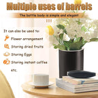 Kitchen Utensil Holder Tableware Storage Bucket, Spoon Chopsticks Fork Drain Rack Utensil Crock for Counter, Household 3-Format Tableware Drainer with Removable Divider and Wooden Base
