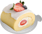 100pcs Mini Cake Boards, 3.1" Mini Round Cardboard, Mousse Cupcake Base for Cake Dessert, Silver