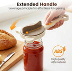 Multi-Functional Retractable Jar & Bottle Opener, Magnetic Stainless Steel Can Opener with Ergonomic Handle, Friendly Kitchen Gadget