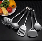 Kitchen Utensils Set，Cooking Utensils Kitchen Tools 5 Pieces Spoons for Cooking Spatulas Cooking Utensils Sets Stainless Steel Spatulas Spoons Gadgets
