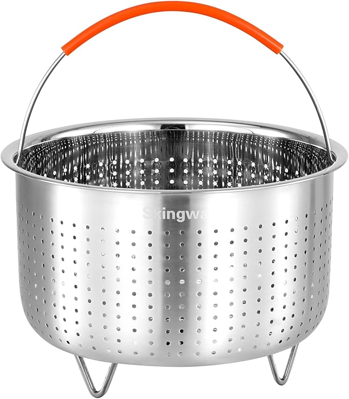 Steamer Basket for Instant Pot, Stainless Steel Vegetable Steamer Basket Insert for Pots (6qt)
